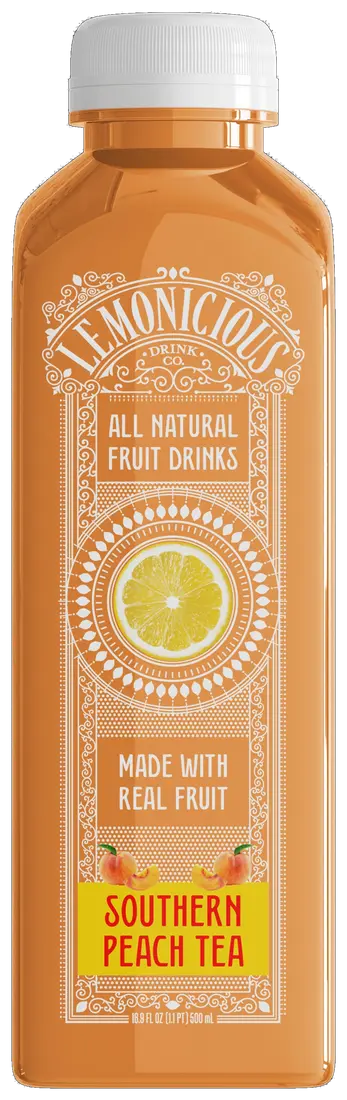 Lemonicious Southern Peach Tea bottle